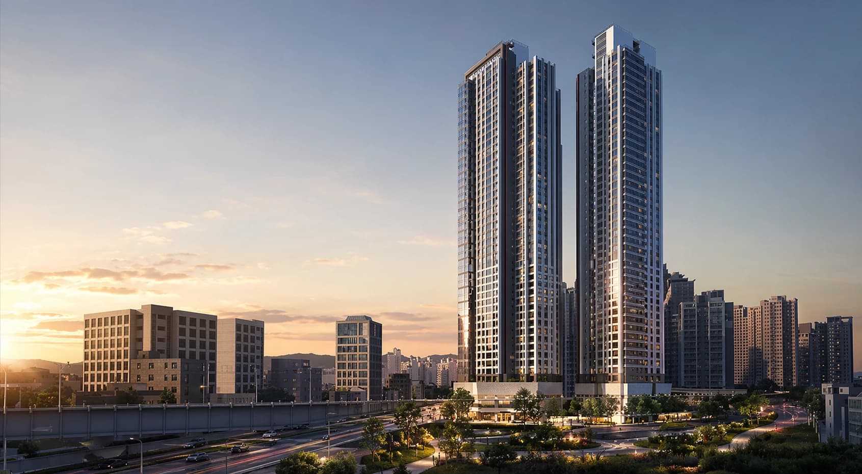 가야역 롯데캐슬 스카이엘 커뮤니티·브랜드 무드 참고 이미지